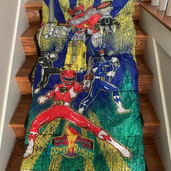 EUC Mighty Morphin Power Rangers Sleeping Bag - Picture 1 of 7